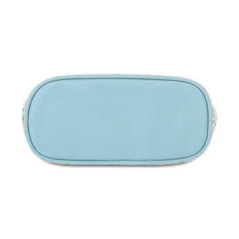 NFI essentials Set of 2 Flower Print Cosmetic Pouch Makeup Pouch Travel Organizer Toiletry Bag for Women Zippered Pouch Set with Handle, Large & Medium - AYAHA ENTERPRISES PRIVATE LIMITED