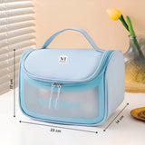NFI essentials Transparent Cosmetic Bag With Hook, Wash Bag Travel Makeup Bag - AYAHA ENTERPRISES PRIVATE LIMITED
