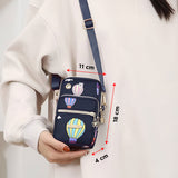 NFI essentials Small Crossbody Bag for Womens, Mobile Cell Phone Holder Wallet Bag, Shoulder Sling Bag, Hand Purse, Printed Clutch Mobile Sling Bag, 3 Layer Phone Pouch for Girls - AYAHA ENTERPRISES PRIVATE LIMITED