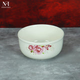 NFI essentials 3 Pcs Ribbed Ceramic Bowl Set with Airtight Lids Ideal for Food Storage, Serving, and Meal Prep Microwave Safe, Freezer Safe, Dishwasher Safe (Large- 800ml,Meduim- 500ml & Small- 280ml) - AYAHA ENTERPRISES PRIVATE LIMITED