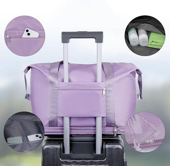 NFI essentials Foldable Travel Bag 41 litres Travel Bag for Women & Men Expandable Duffle Bags for Luggage, Multipurpose Hand Bag for Ladies Lightweight,Weekender Overight (Copy) (Copy) (Copy) (Copy) - AYAHA ENTERPRISES PRIVATE LIMITED