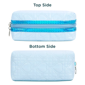 NFI essentials Makeup Pouch Cosmetic Pouch Vanity Case Jewellery Pouch Stationery Pencil Case Travel Organiser Travel Pouch with Detachable Handle