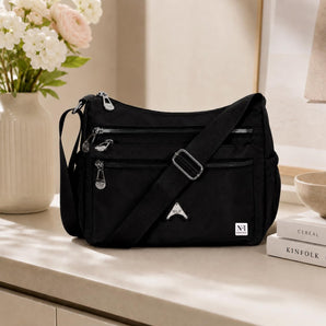 Crossbody Bag for Women, Multi-Layer Stylish Sling Bag for Girls, Nylon Shoulder Bag Purse for Ladies, Multi Pocket Travel Massenger Bag for Woman Latest