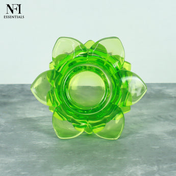 NFI essentials Exquisite Lotus Flower shaped Tea Light Candle or Diya Holder Decorative Centerpiece for Home Decor and Festival Like Diwali, Christmas or Eid - AYAHA ENTERPRISES PRIVATE LIMITED