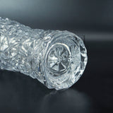 NFI essentials 10 Inches Crystal Clear Glass Vases for Flowers with Embossed Floral Design for Fresh or Artificial Flowers Decorative Centerpiece - AYAHA ENTERPRISES PRIVATE LIMITED