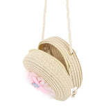 NFI essentials Round Sling Bag for Women, Stylish Shoulder Bag for Girls, Travel Crossbody Bag Purse for Ladies, Jute Zipper Closure Straw Side Sling Bag for Woman Latest - AYAHA ENTERPRISES PRIVATE LIMITED