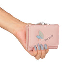 NFI essentials Fashion PU Leather Women's Mini Clutch Wallet | Girls Leaf Bi-fold Card Holder | Womens Purse Small Clutch Wallet - AYAHA ENTERPRISES PRIVATE LIMITED