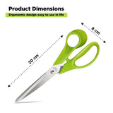 NFI essentials Multipurpose Scissor 8 Inch Soft Comfort-Grip Handles Scissors Sharp Scissors Stationery - AYAHA ENTERPRISES PRIVATE LIMITED