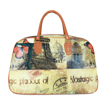 NFI essentials Printed Duffel Bag for Travel Men and Women's, Weekender Bags for Travelling Stylish Travel Hand Bag for Luggage 29L (Mixed Design) - AYAHA ENTERPRISES PRIVATE LIMITED