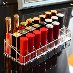 NFI essentials Clear Acrylic 24 Slot Lipstick & Cosmetic Organizer - AYAHA ENTERPRISES PRIVATE LIMITED