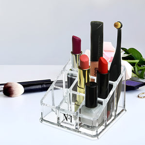 NFI essentials Clear Acrylic 9 Slot Lipstick & Cosmetic Organizer