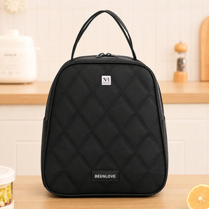 NFI essentials Insulated Lunch Bag, Quilted Tiffin Carry Bag for Office