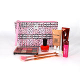 Printed Cosmetic Pouch | Makeup Pouch | Vanity Case | Travel Organiser | Size: 25x14.5x7.5cm - AYAHA ENTERPRISES PRIVATE LIMITED