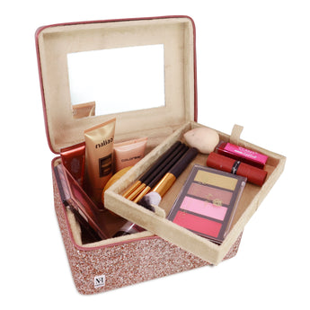 NFI essentials Makeup Vanity Box (Pink) - AYAHA ENTERPRISES PRIVATE LIMITED