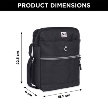 NFI essentials Small Unisex Sling Bag Cross Body Bag for Travelling - AYAHA ENTERPRISES PRIVATE LIMITED