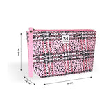 Printed Cosmetic Pouch | Makeup Pouch | Vanity Case | Travel Organiser | Size: 25x14.5x7.5cm - AYAHA ENTERPRISES PRIVATE LIMITED