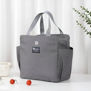 NFI essentials Insulated Lunch Bag for Men Women Large Tiffin Carry Bag Travel Lunch Box Organizer for Office, School, College, Leak-proof Lunch Cooler Bag