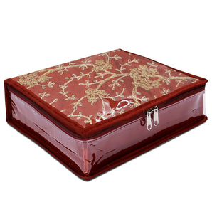 NFI essentials Jewellery Kit Organizer for Women Travel Cosmetic Makeup Pouches for Necklace Earrings Ring accessories Storage Bags Embroidery Design for Girls Box For Gifting (Copy) (Copy)