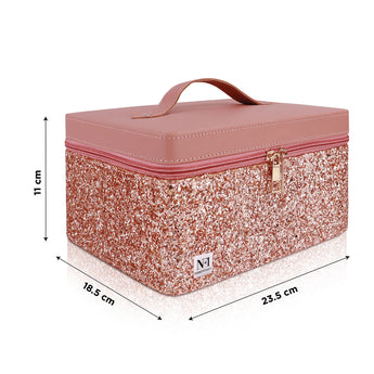 NFI essentials Makeup Vanity Box (Pink) - AYAHA ENTERPRISES PRIVATE LIMITED