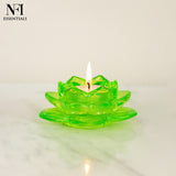 NFI essentials Exquisite Lotus Flower shaped Tea Light Candle or Diya Holder Decorative Centerpiece for Home Decor and Festival Like Diwali, Christmas or Eid - AYAHA ENTERPRISES PRIVATE LIMITED
