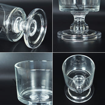 NFI esssentials Hurricane Pillar Candle Holders with sturdy pedestal base Stemmed Candle Vase Ideal for Home Decor, Weddings, Events, Centerpieces - AYAHA ENTERPRISES PRIVATE LIMITED