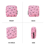 NFI essentials Pack of 3 Pack of 2 PU Diamond Print Women Portable Sanitary Napkin Pouch With Zipper Feminine Pad - AYAHA ENTERPRISES PRIVATE LIMITED