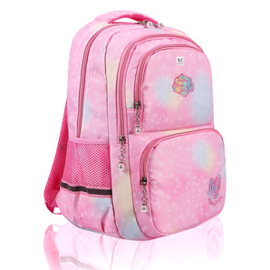NFI essentials 17 Inch Trendy Korean Design Printed School Backpack For Student Girls & Womens Bag For Travelling, College, Tuition, Classes, Hicking, Picnic Bag
