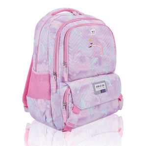 NFI essentials 17 Inch Trendy Korean Design Printed School Backpack For Student Girls & Womens Bag For Travelling, College, Tuition, Classes, Hicking, Picnic Bag