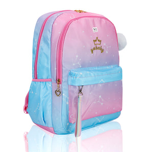 NFI essentials 17 Inch Trendy Korean Design Printed School Backpack For Student Girls & Womens Bag For Travelling, College, Tuition, Classes, Hicking, Picnic Bag