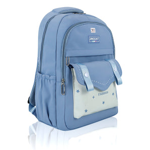 NFI essentials 17 Inch Trendy Korean Design Printed School Backpack For Student Girls & Womens Bag For Travelling, College, Tuition, Classes, Hicking, Picnic Bag