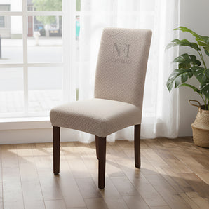 NFI Essentials Stretchable Dining Chair Cover Slipcovers Thick Polyster & Spandex Fabric Removable Washable Fit for Dining Room, Kitchen, Hotel, Anti-Slip Seat Protector