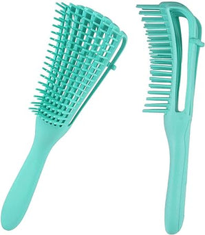 NFI essentials Detangler Hair Brush For Curly Hair Comb For Women Men & Kids, Comb For Curly Wavy Hair Pain Free Hair Detangling Brush, Curl Brush For Hair