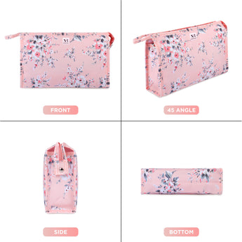 NFI essentials PU Floral Print Makeup Pouch for Women, Stylish Pouches - AYAHA ENTERPRISES PRIVATE LIMITED