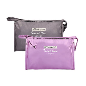 NFI essentials Pack of 2 Makeup Pouch for Women, Stylish Pouches for Makeup Accessories, Cosmetic Pouch