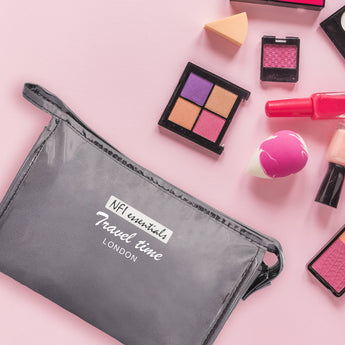 NFI essentials PU Reflective Makeup Pouch for Women, Stylish Pouches for Makeup Accessories - AYAHA ENTERPRISES PRIVATE LIMITED