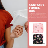 NFI essentials Pack of 2 Nylon Print Women Portable Sanitary Napkin Pouch With Zipper Feminine Pad - AYAHA ENTERPRISES PRIVATE LIMITED