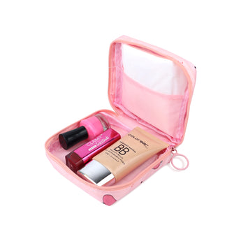 NFI essentials Pack of 2 Nylon Print Women Portable Sanitary Napkin Pouch With Zipper Feminine Pad - AYAHA ENTERPRISES PRIVATE LIMITED