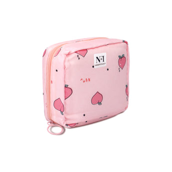 NFI essentials Pack of 2 Nylon Print Women Portable Sanitary Napkin Pouch With Zipper Feminine Pad - AYAHA ENTERPRISES PRIVATE LIMITED