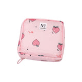 NFI essentials Pack of 2 Nylon Print Women Portable Sanitary Napkin Pouch With Zipper Feminine Pad - AYAHA ENTERPRISES PRIVATE LIMITED
