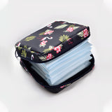 NFI essentials Pack of 2 Nylon Print Women Portable Sanitary Napkin Pouch With Zipper Feminine Pad - AYAHA ENTERPRISES PRIVATE LIMITED