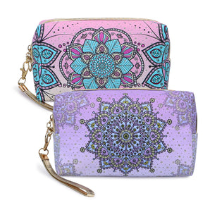 NFI essentials Floral Print Cosmetics Pouch Makeup Pouch Vanity Case Jewellery Pouch Travel Pouch
