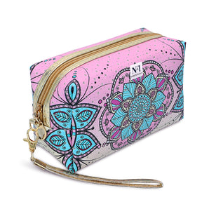 NFI essentials Floral & Diamond Print Cosmetics Pouch Makeup Pouch