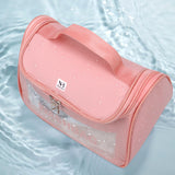 NFI essentials Transparent Cosmetic Bag With Hook, Wash Bag Travel Makeup Bag - AYAHA ENTERPRISES PRIVATE LIMITED