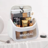 NFI essentials Transparent Cosmetic Bag With Hook, Wash Bag Travel Makeup Bag - AYAHA ENTERPRISES PRIVATE LIMITED