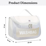 NFI essentials Transparent Cosmetic Bag With Hook, Wash Bag Travel Makeup Bag - AYAHA ENTERPRISES PRIVATE LIMITED