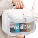 NFI essentials Transparent Cosmetic Bag With Hook, Wash Bag Travel Makeup Bag - AYAHA ENTERPRISES PRIVATE LIMITED