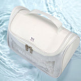 NFI essentials Transparent Cosmetic Bag With Hook, Wash Bag Travel Makeup Bag - AYAHA ENTERPRISES PRIVATE LIMITED