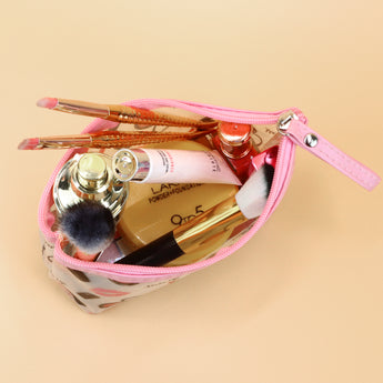 NFI essentials PU Floral Print Makeup Pouch for Women, Stylish Pouches for Makeup Accessories & Travel Organiser, Cosmetic Pouch - AYAHA ENTERPRISES PRIVATE LIMITED