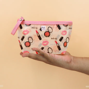 NFI essentials PU Floral Print Makeup Pouch for Women, Stylish Pouches for Makeup Accessories & Travel Organiser, Cosmetic Pouch - AYAHA ENTERPRISES PRIVATE LIMITED