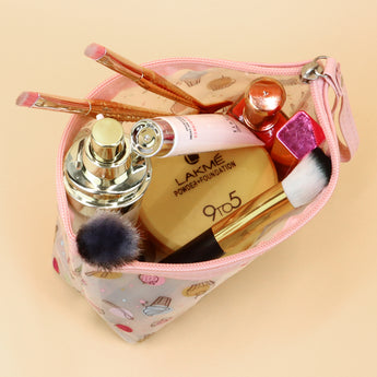 NFI essentials PU Floral Print Makeup Pouch for Women, Stylish Pouches for Makeup Accessories & Travel Organiser, Cosmetic Pouch - AYAHA ENTERPRISES PRIVATE LIMITED